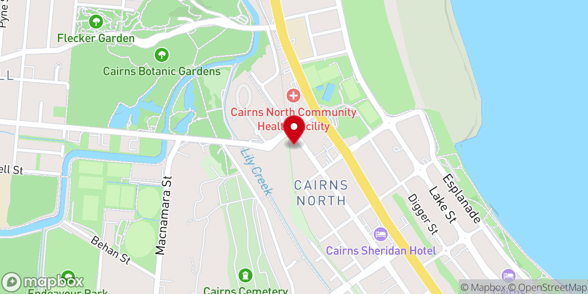 Map showing location of St Luke's Anglican Church