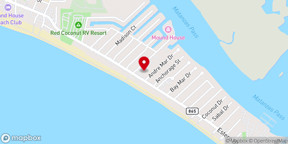 Map showing location of Beach Community Choice Market - Food Pantry - Fort Myers Beach Choice Market & Food Pantry