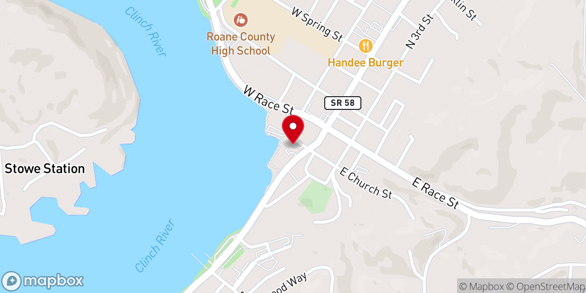 Map showing location of Bethel Presbyterian Church