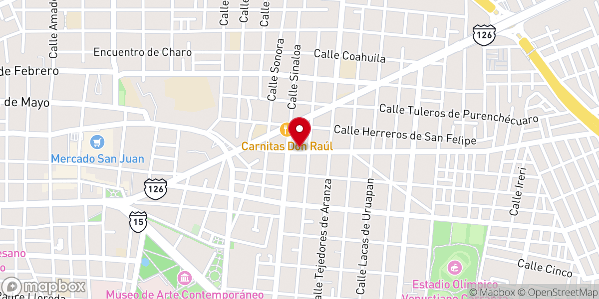 Map showing location of Iglesia Bautista Bethel