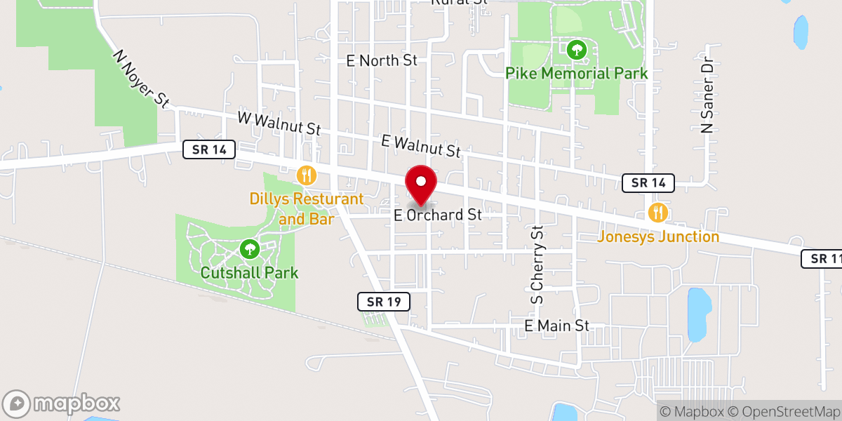 Map showing location of Spirit of Life Church