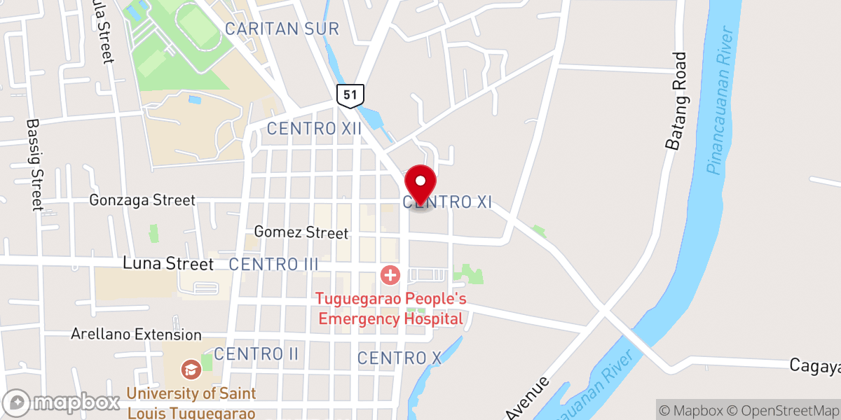 Map showing location of Pentecostal Missionary Church of Christ (4th Watch) - Tuguegarao City, Cagayan
