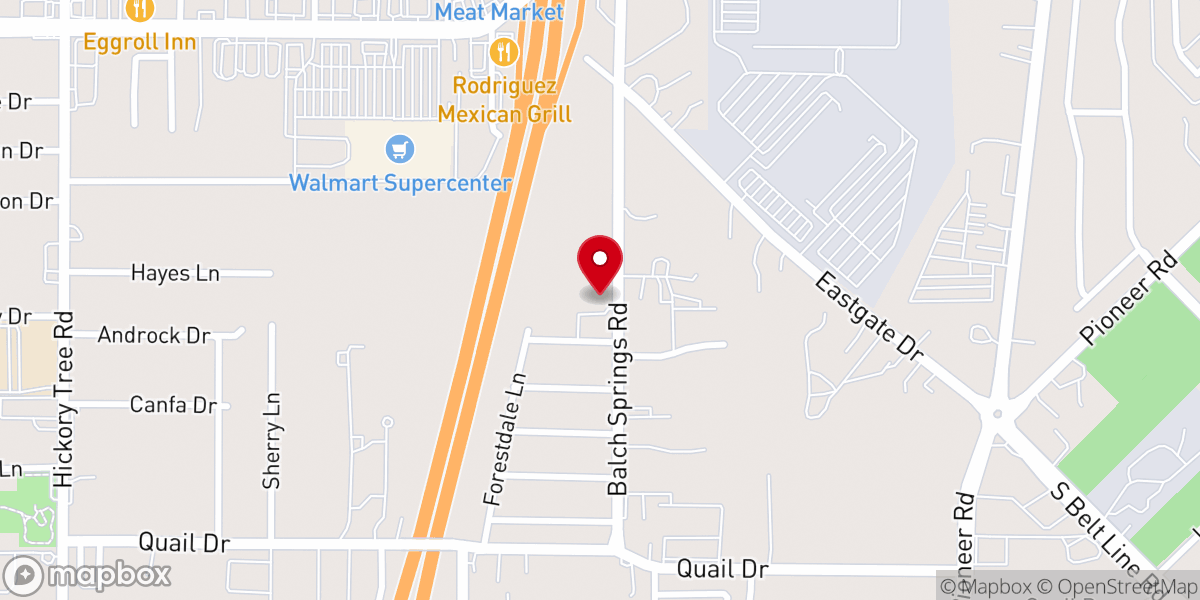 Map showing location of Opal J. Smith Food Pantry