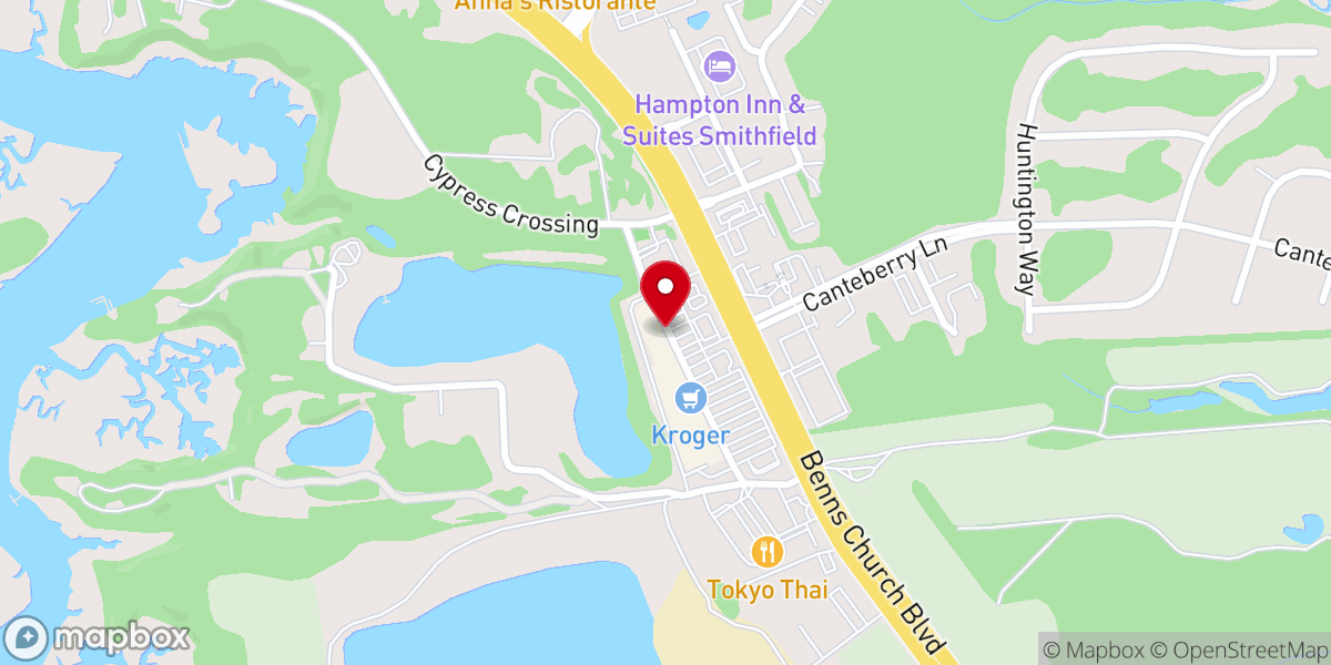 Map showing location of The Cockeyed Rooster Cafe