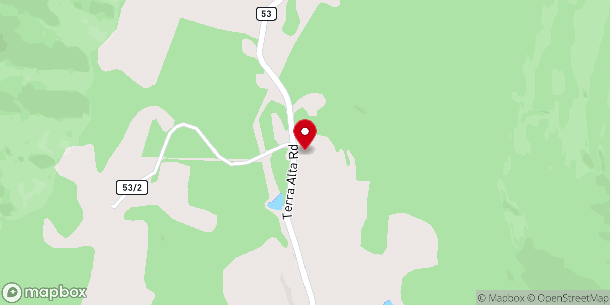 Map showing location of Amboy Church