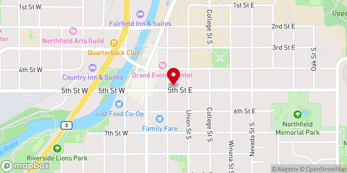 Map showing location of All Saints Episcopal Church