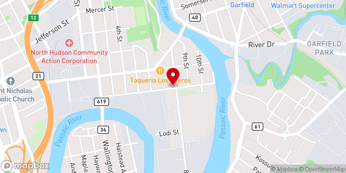 Map showing location of Second Timothy Baptist Church