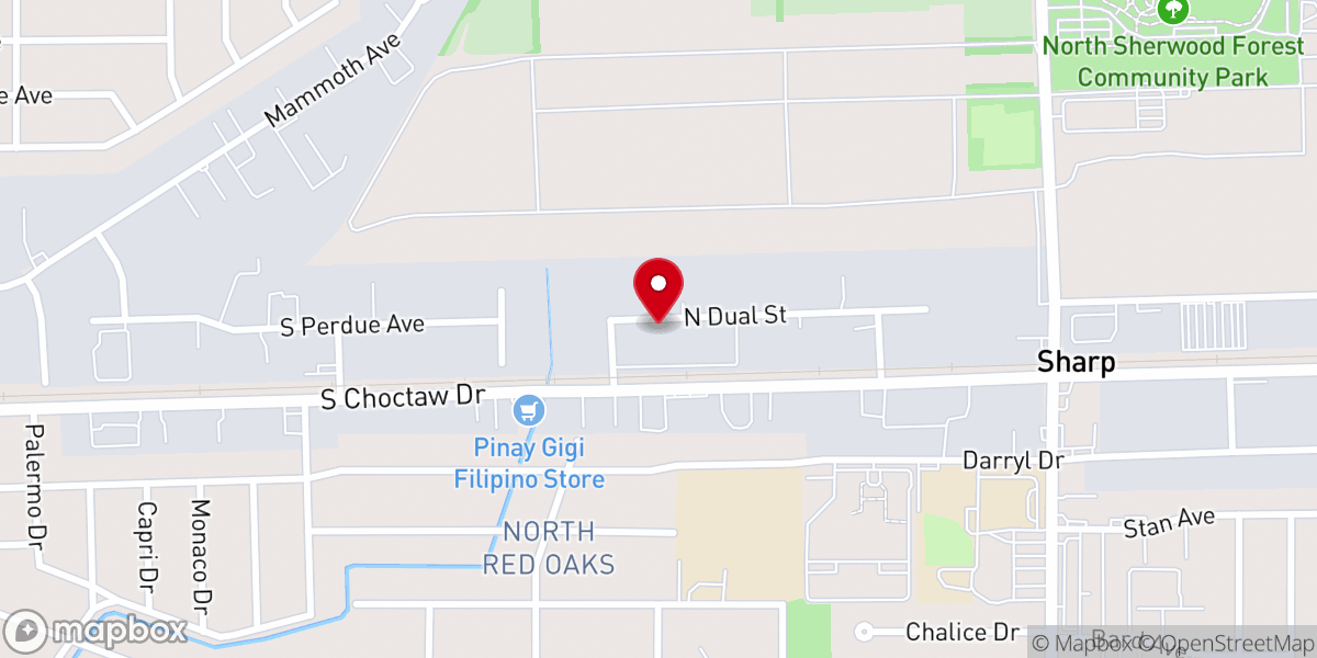 Map showing location of Greater Baton Rouge Food Bank
