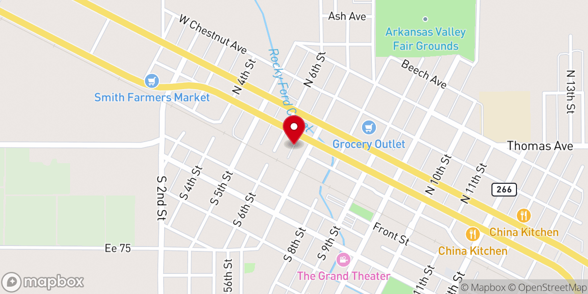 Map showing location of Saint Peters Evangelical Lutheran Church