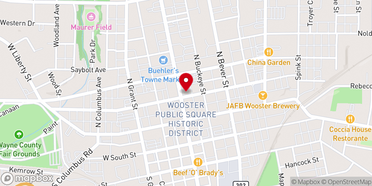 Map showing location of St. James Episcopal Church