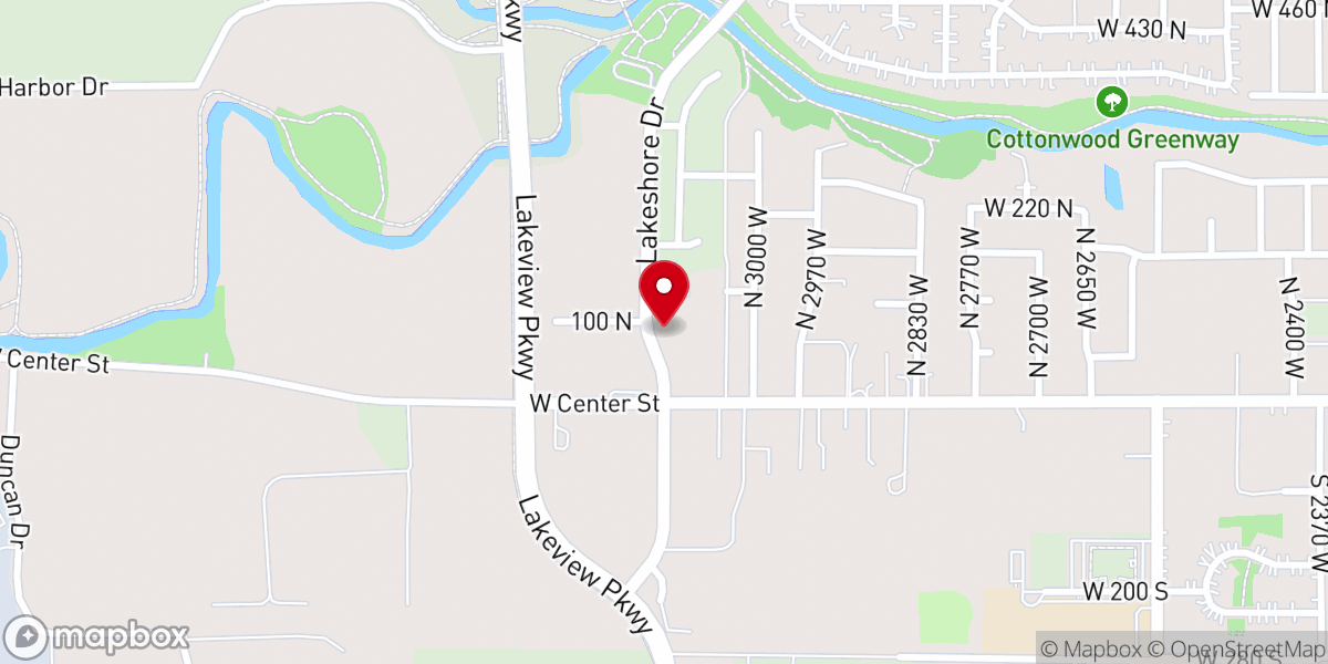 Map showing location of Living Water Mennonite Church