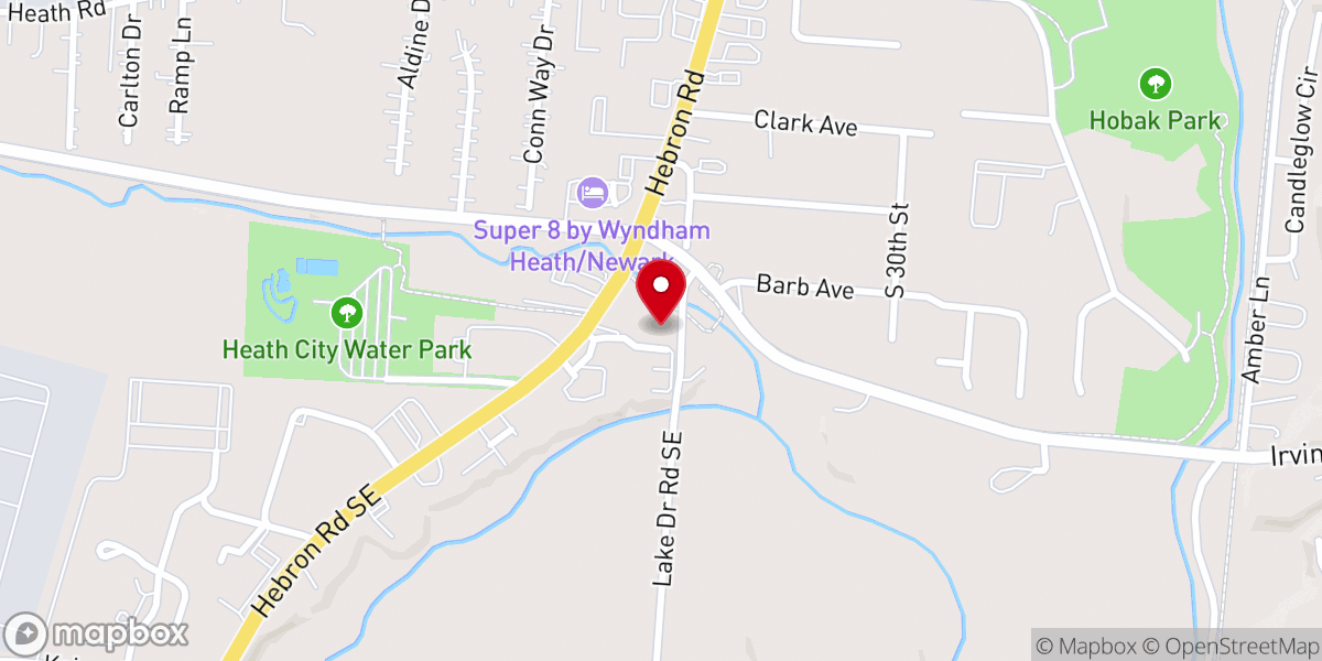 Map showing location of Shekinah Christian Center