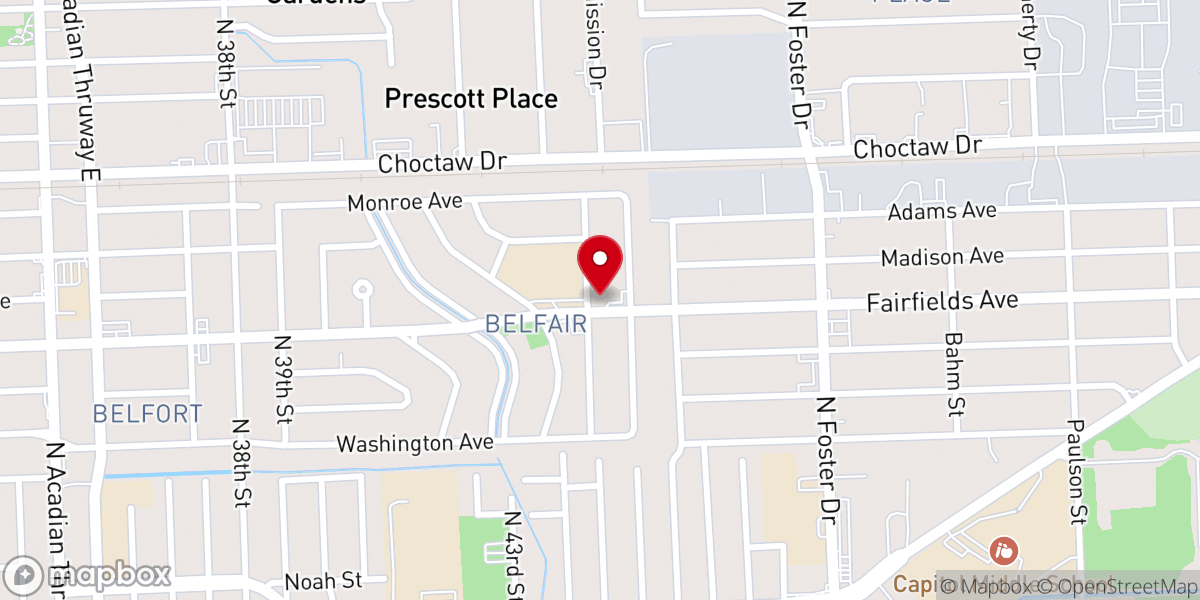 Map showing location of Berean Seventh-day Adventist Church