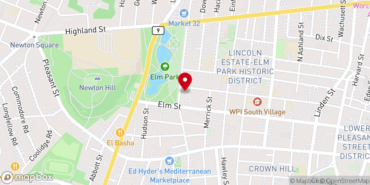 Map showing location of Orthodox Food Pantry
