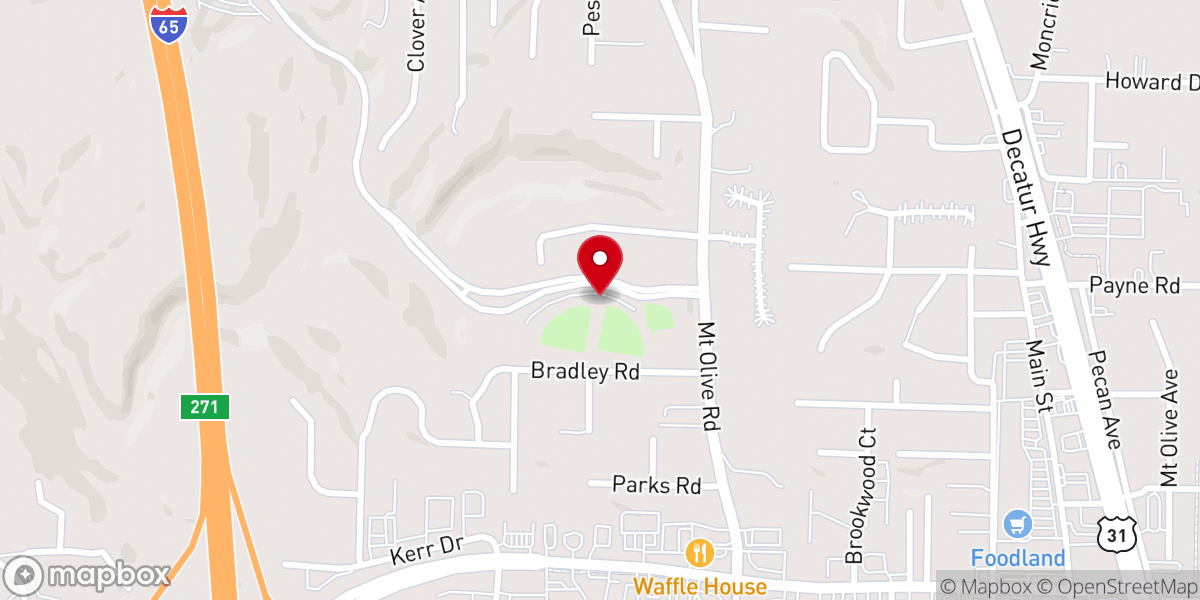 Map showing location of UPWARD PARK