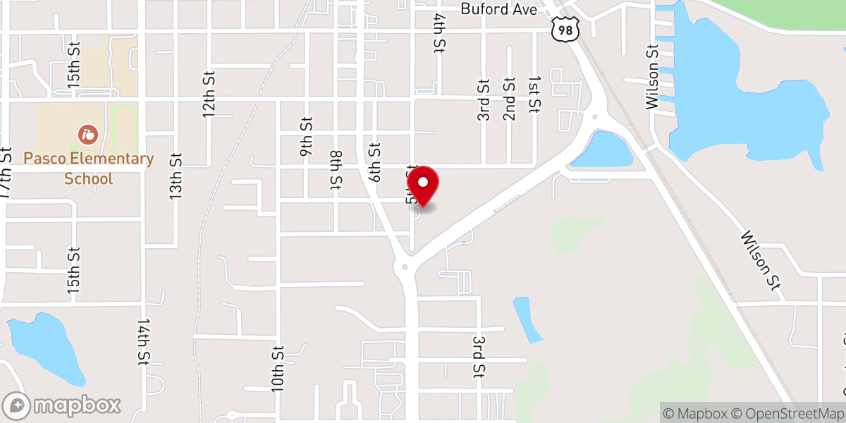 Map showing location of Dade City Garden Club