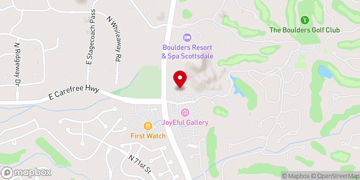 Map showing location of Desert Hills Presbyterian Church