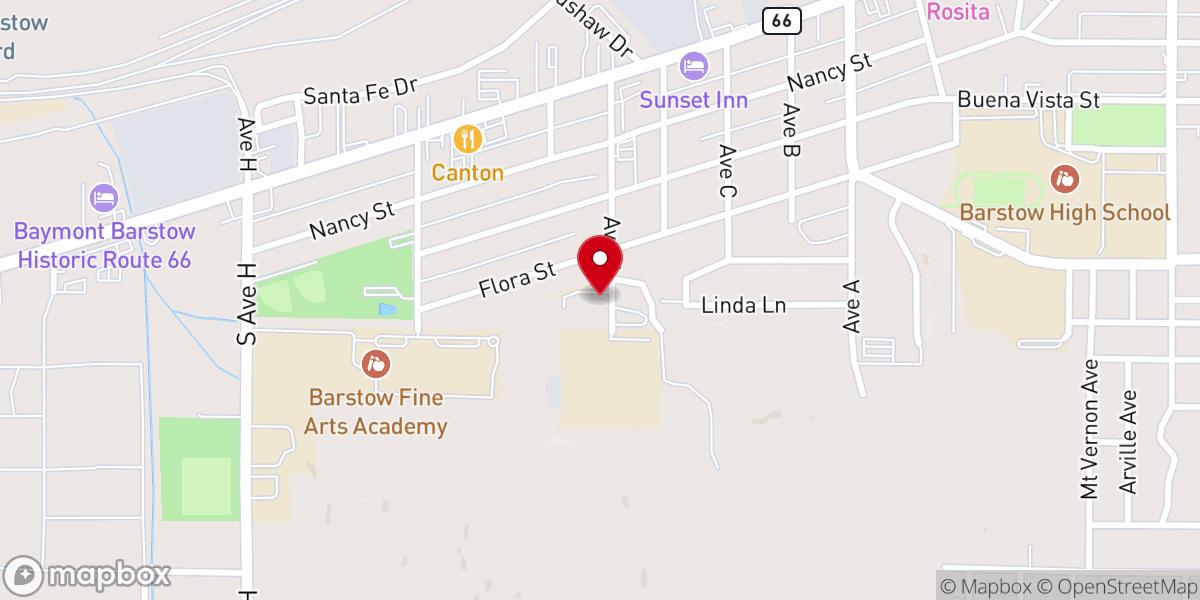 Map showing location of Concordia Christian School