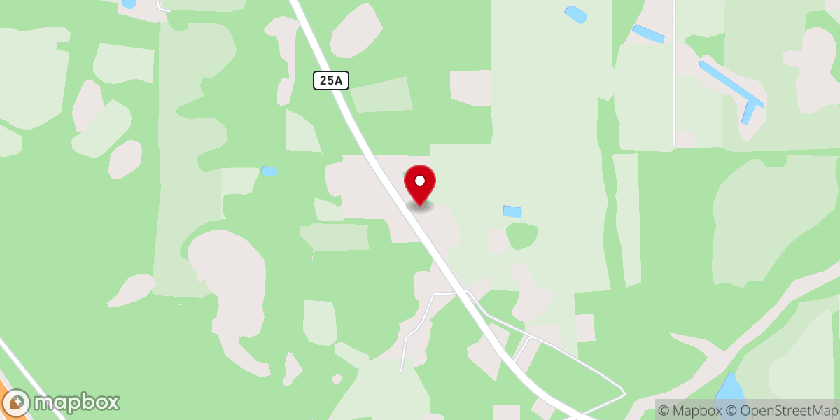 Map showing location of Zion Temple Church