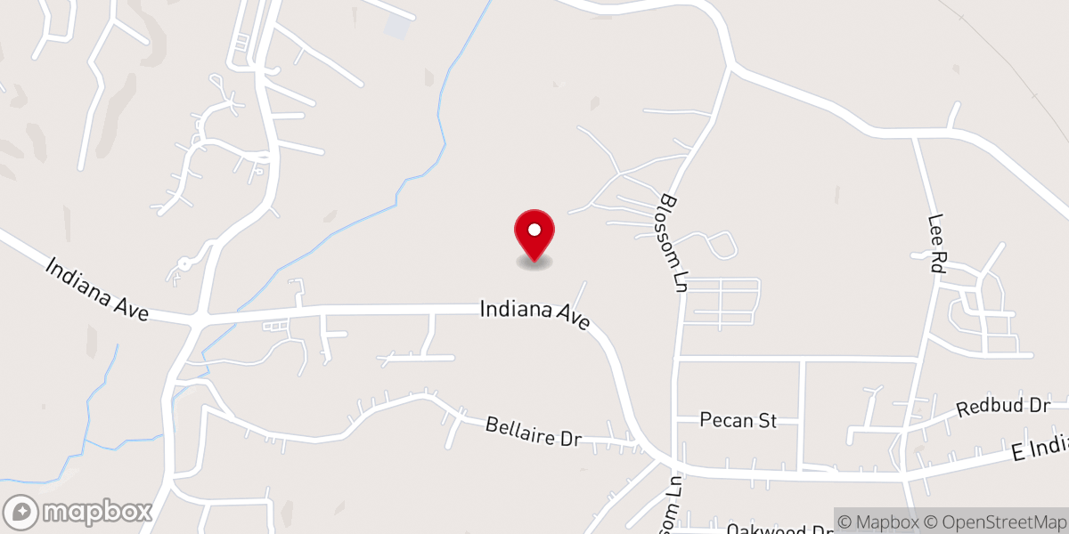 Map showing location of Calvary Church