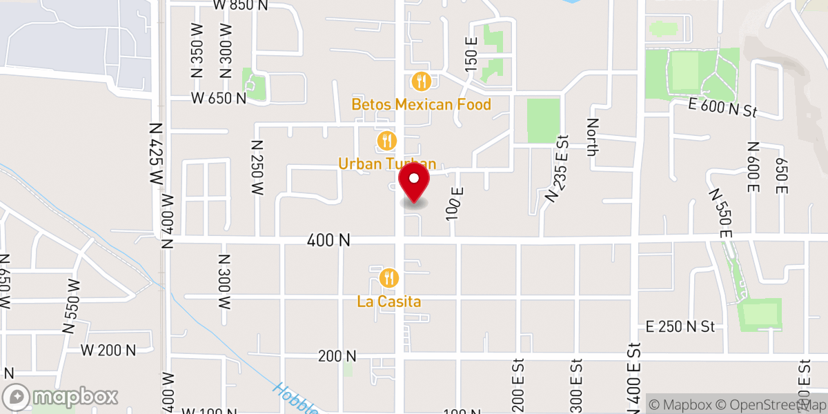 Map showing location of Wright Flower Company