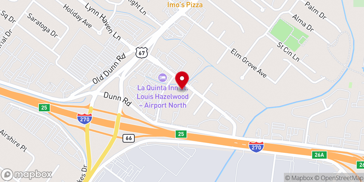 Map showing location of New Life Fellowship Baptist Church