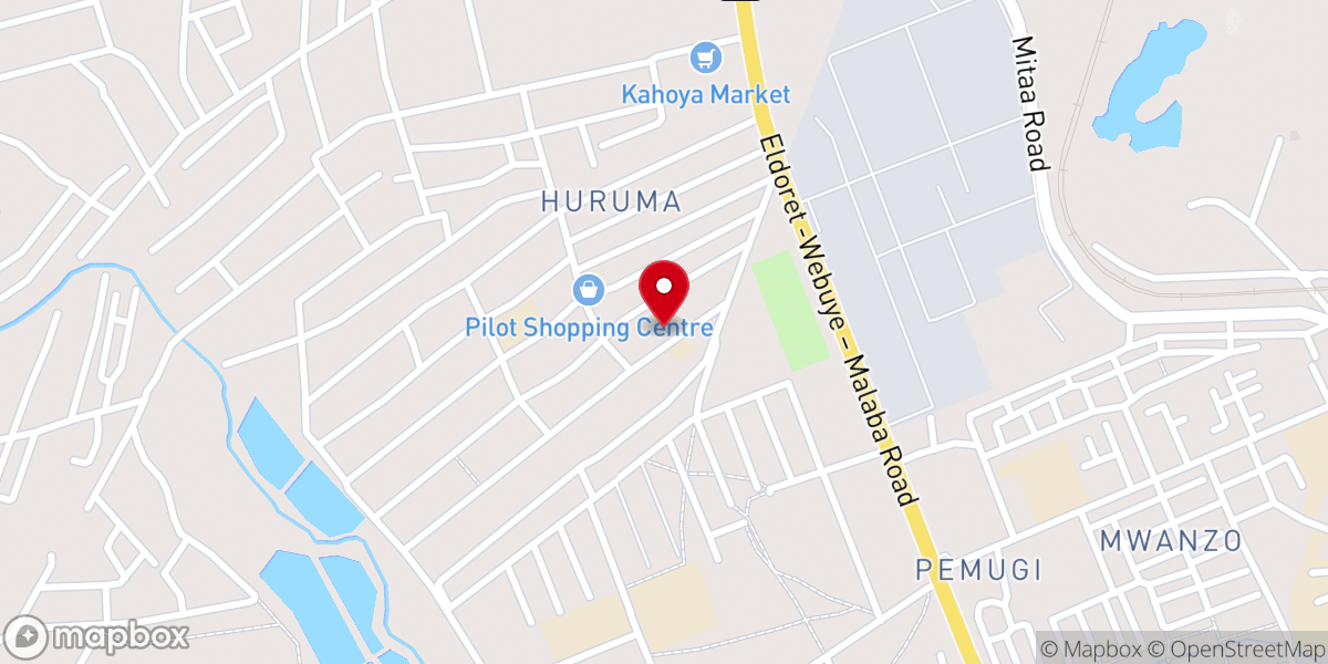 Map showing location of Ebenezer first baptist church