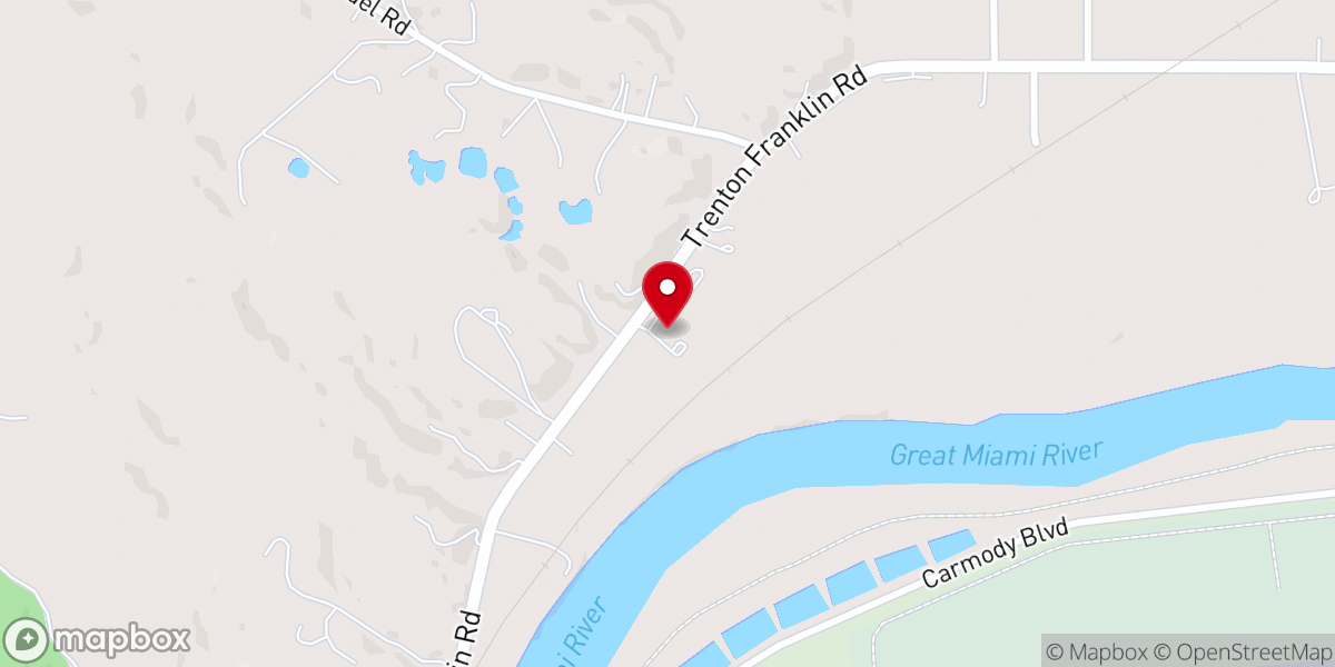 Map showing location of Unity Baptist Church