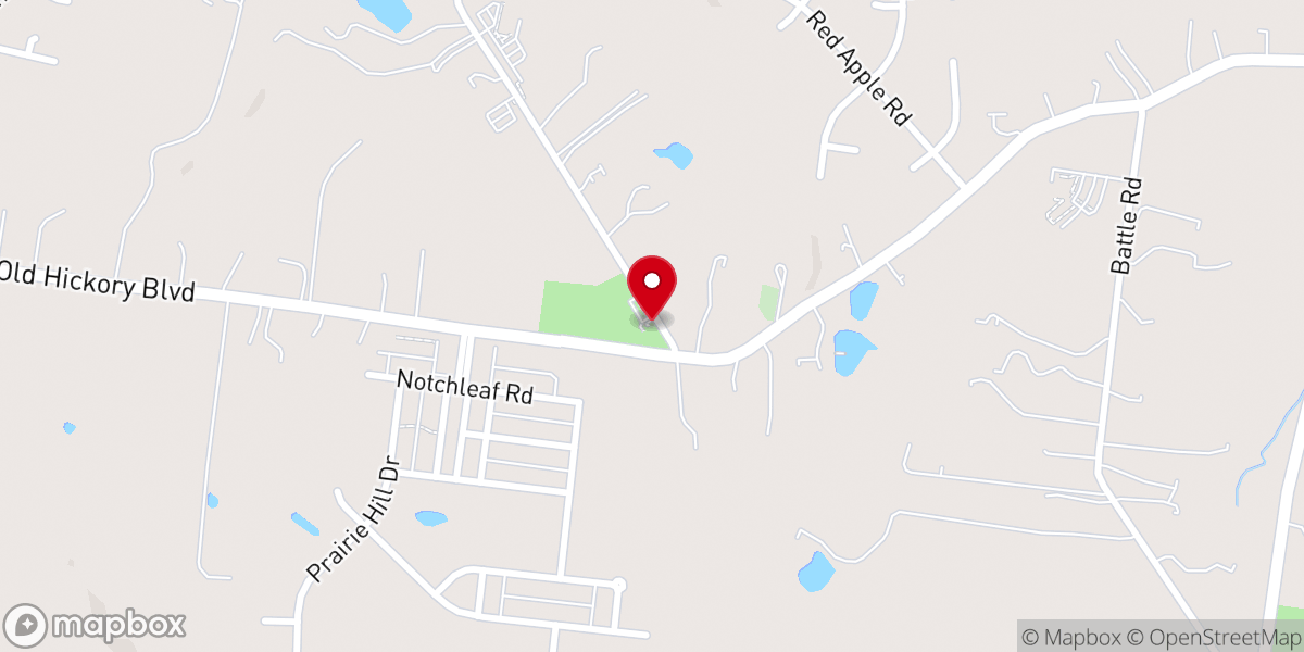 Map showing location of Cane Ridge Community Club