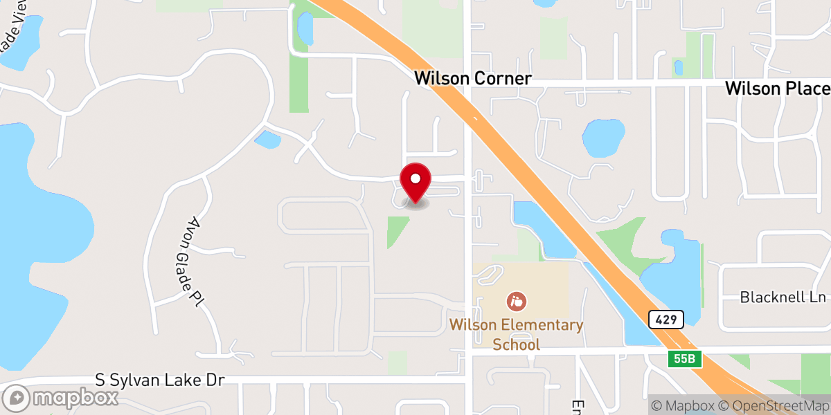 Map showing location of Crossings Community Church