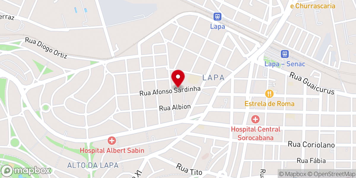Map showing location of Igreja de Cristo Internacional de São Paulo - Oeste