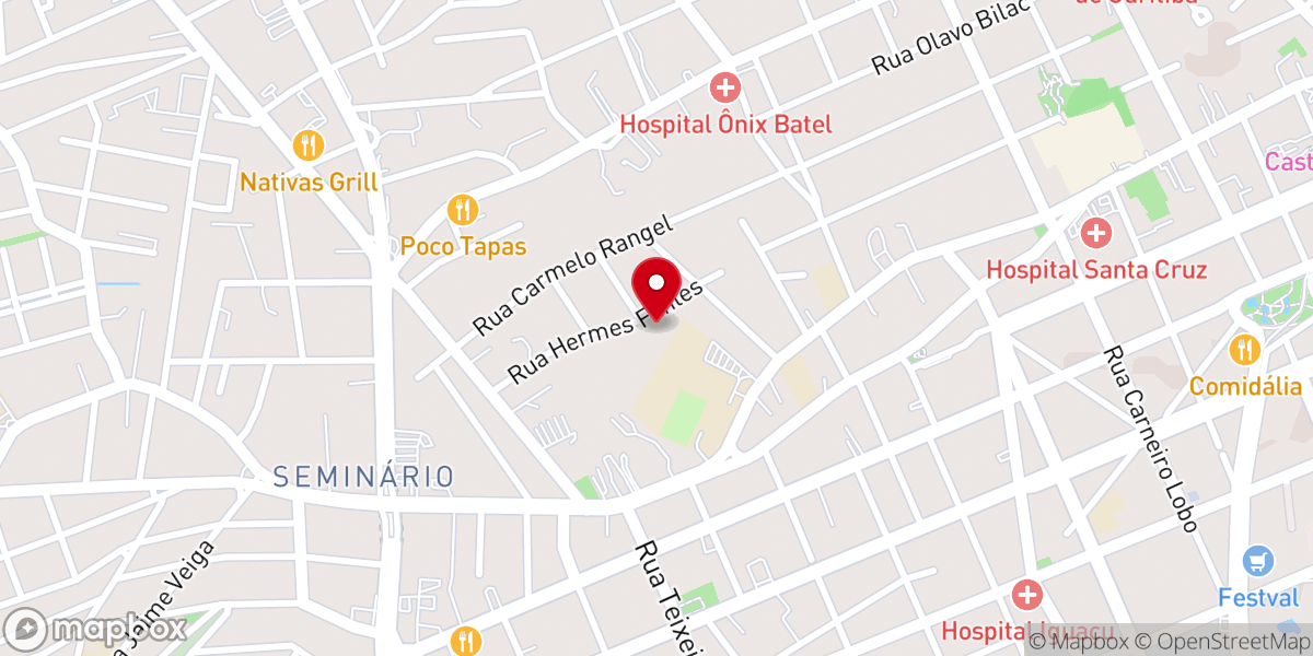 Map showing location of Paróquia São Pio X