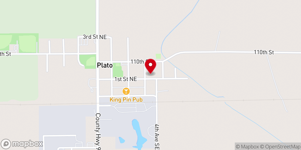 Map showing location of St Paul's United Church-Christ