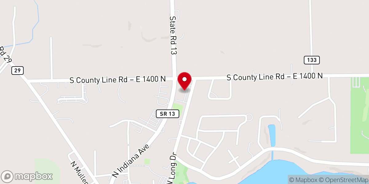 Map showing location of St. Andrew's United Methodist Church