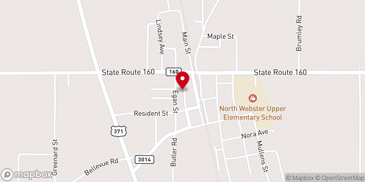 Map showing location of Cotton Valley United Methodist Church