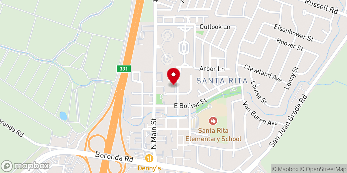 Map showing location of Grace Christian Fellowship