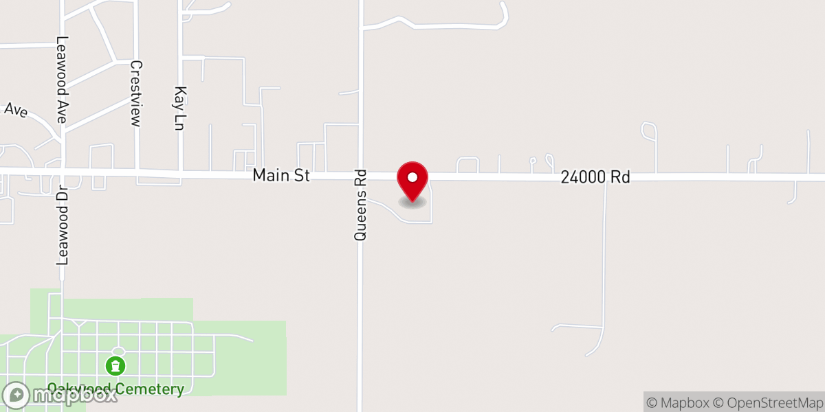 Map showing location of Parsons Foursquare Inc - Food Distribution Center