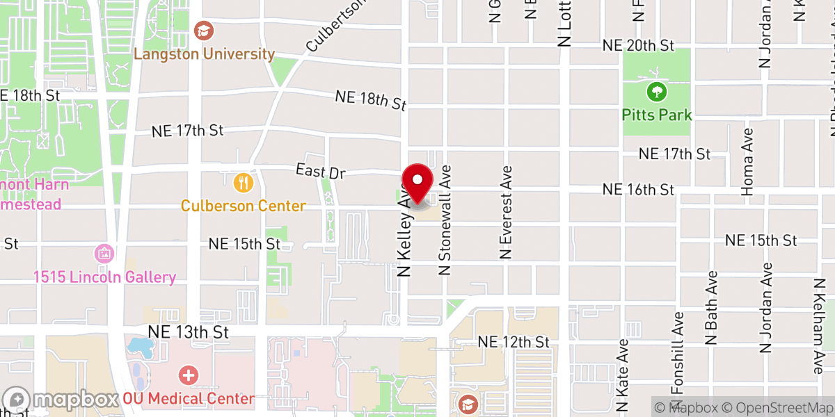 Map showing location of Corpus Christi Catholic Church