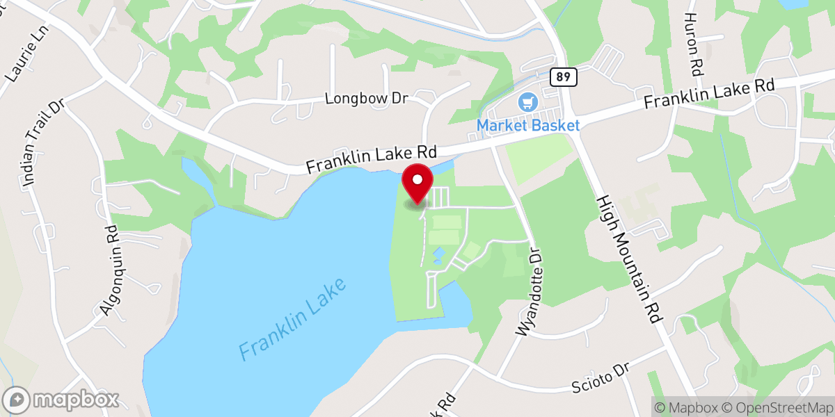 Map showing location of Indian Trail Club
