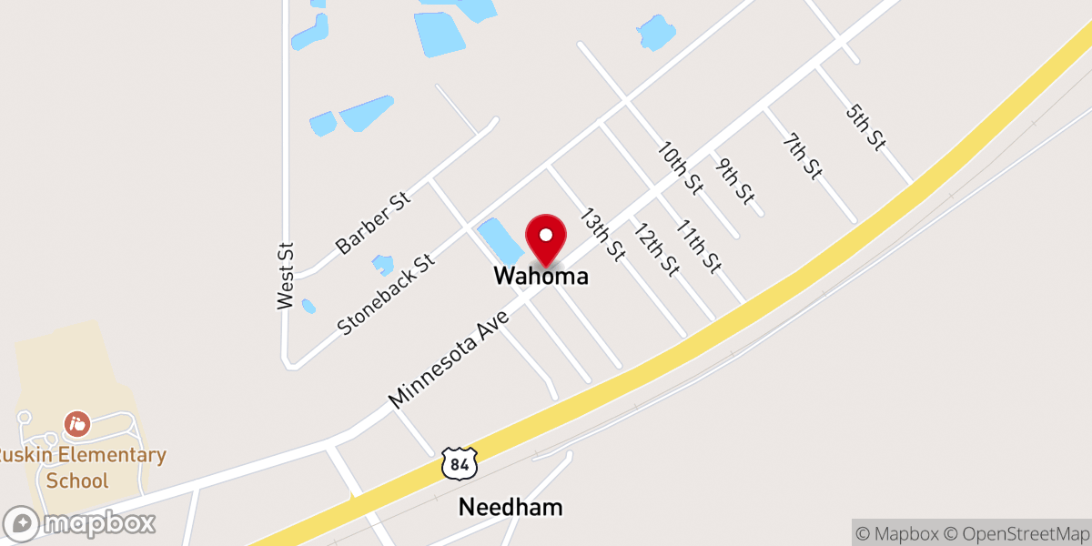 Map showing location of Westside Church