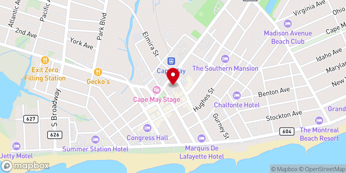 Map showing location of Knights of Columbus - St. Mary's Council #6202