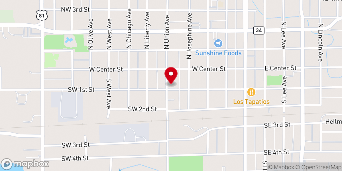 Map showing location of Madison Church Of The Nazarene