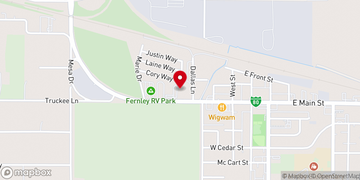 Map showing location of Grace Baptist Church