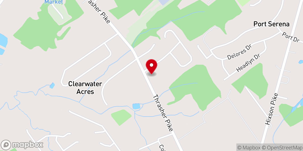 Map showing location of Life Gate Baptist Church