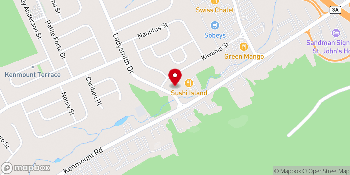 Map showing location of Gospel Hall