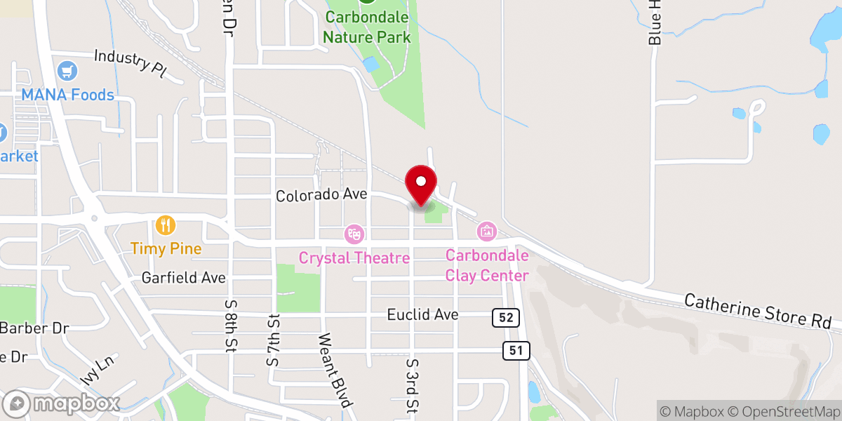 Map showing location of Roaring Fork Zen