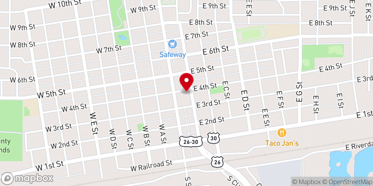 Map showing location of Saint Pauls Episcopal Church