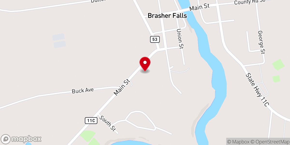 Map showing location of St. Patrick's Church