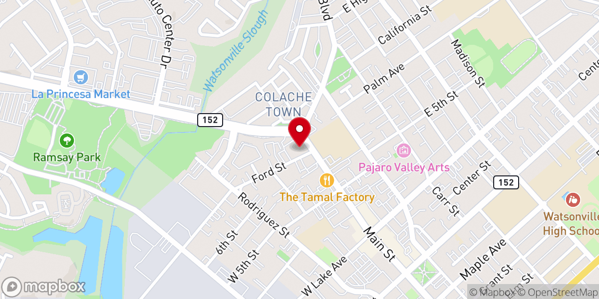 Map showing location of Saint Patricks Roman Catholic Church