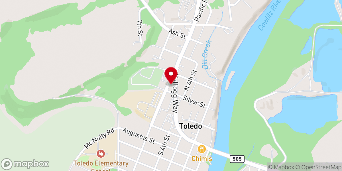 Map showing location of Toledo New Life Assembly
